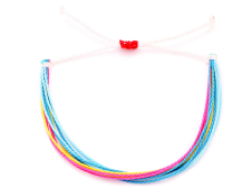 Boho Rainbow Waxed Braid Bracelet