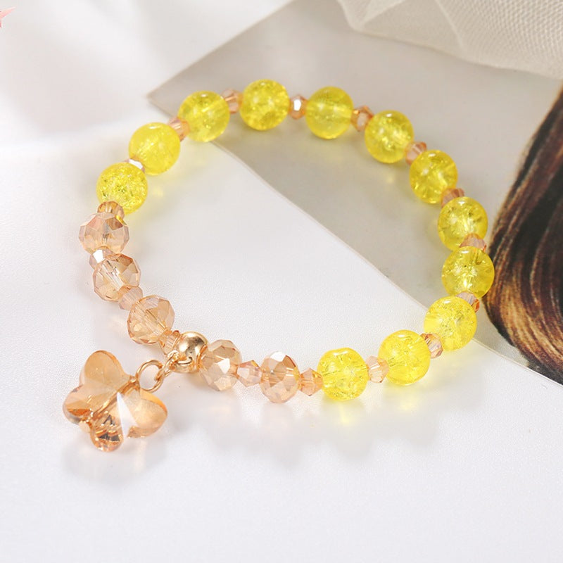 Korean Style Fashion Popping Crystal Small Daisy Bracelet