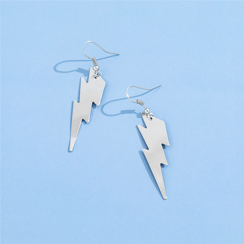 European And American Temperament Simple Long Lightning Women's Earrings