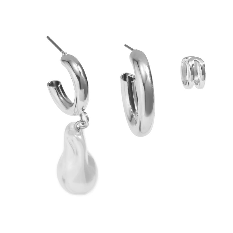 Retro Shaped Water Drop Pearl Earrings Simple