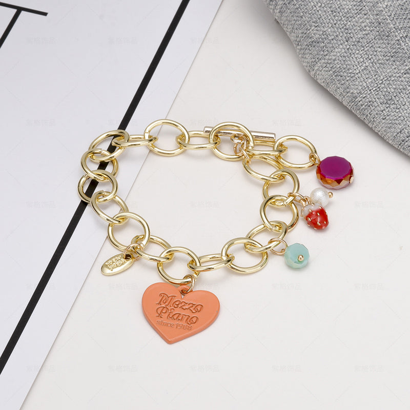 Alloy Bracelet Ins Niche Design National Tide Retro Couple Jewelry