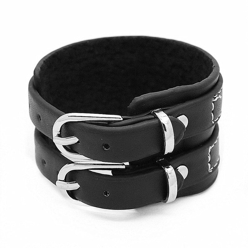 Car Thread Jewelry Personality Multi-layer Leather Double Buckle