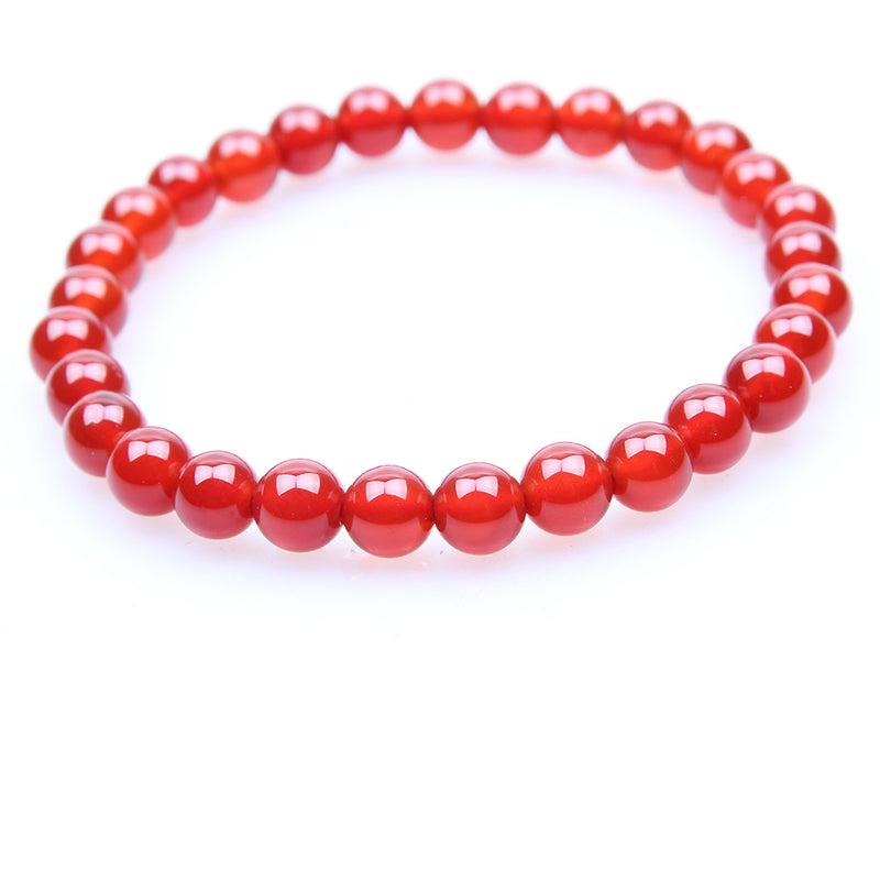 Brazilian Red Agate Chalcedony Bracelet Women's Bracelet Jewelry