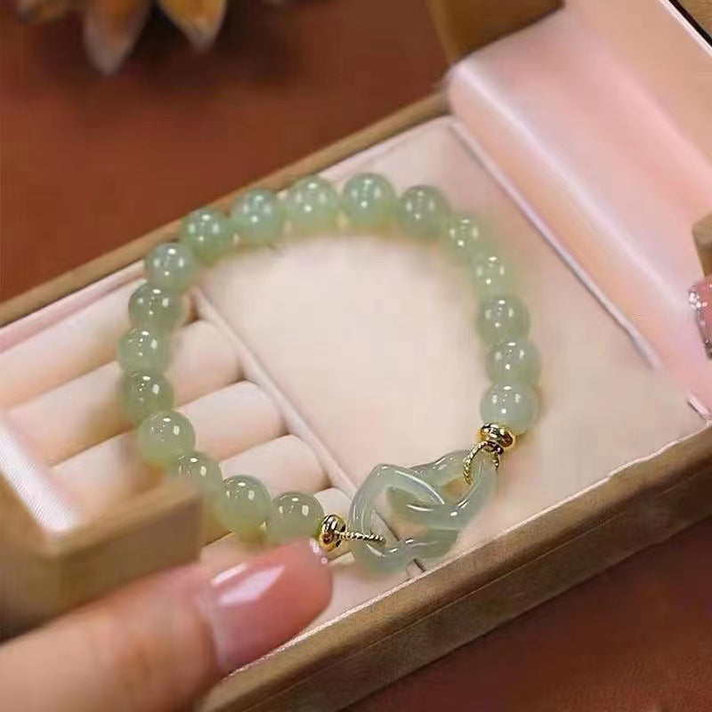 Hetian Rabbit Fu Brand Bracelet For Women