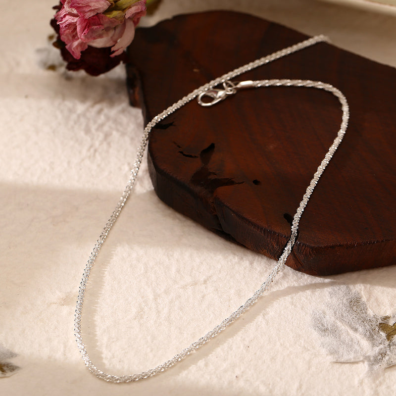 Cauliflower Chain Sparkling Clavicle Chain Gypsophila Necklace