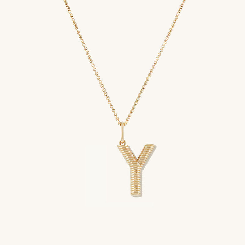 Personalized Simple Letter Necklace Fashion Creative Pattern Gold 26 Letter