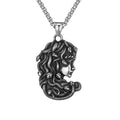 Vintage Punk Basilisk Medusa Stainless Steel Necklace