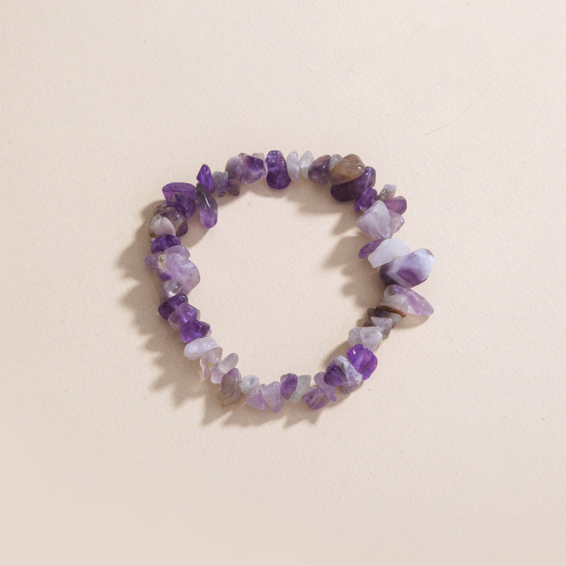 Wind Candy Purple Turquoise Bracelet Natural Rough Stone