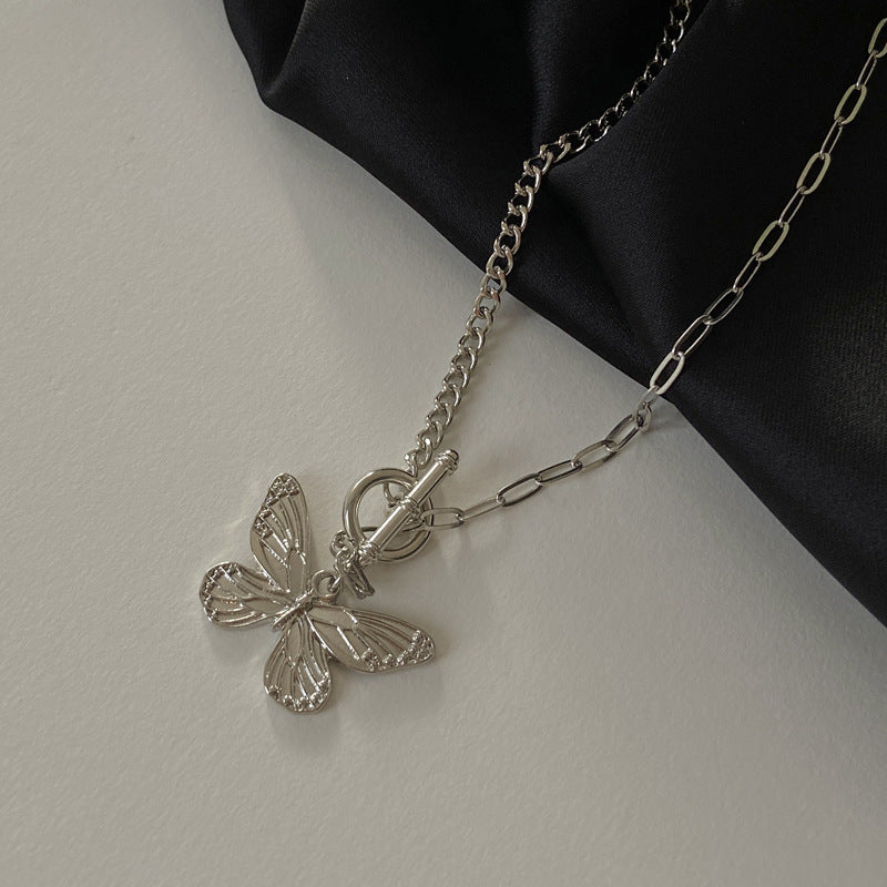 Popular Elements Necklace Simple Butterfly Single Layer Necklace