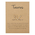 Women's Twelve Constellation Chain Bracelet In Paper Card