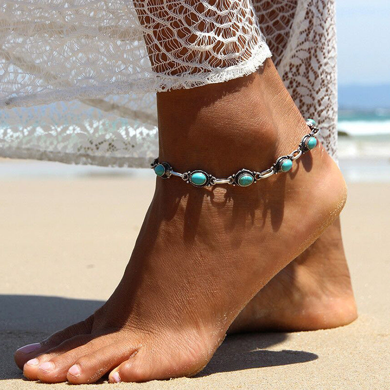 Simple And Versatile Retro Ethnic Style Anklet