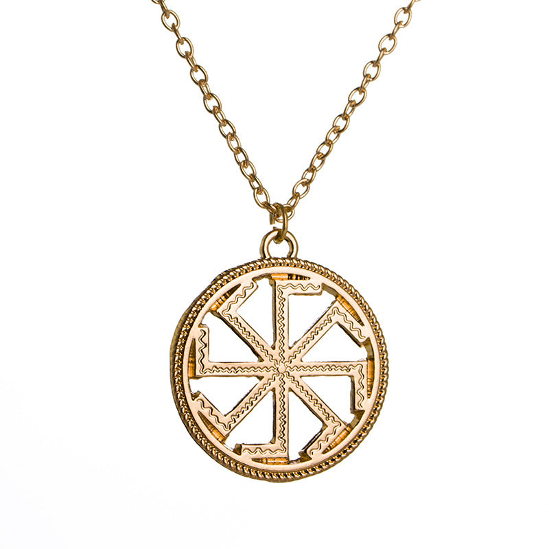 European And American Amulet Sun Pendant Necklace