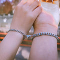 Alloy Magnet Suction One Pair Of Lovers Love Bracelet