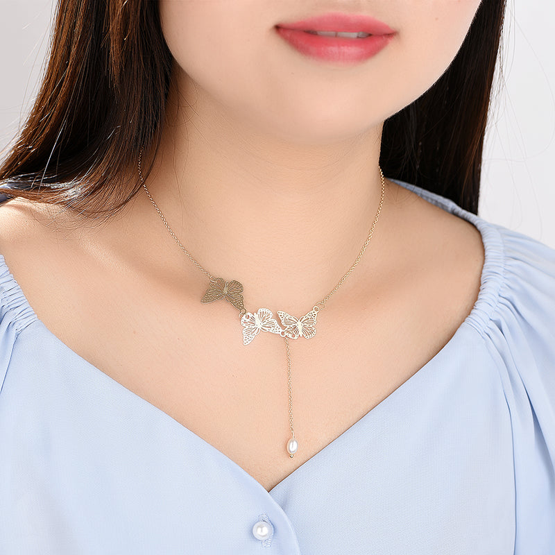 Sweet Commuter Student Necklace Pure Color Women's Jewelry