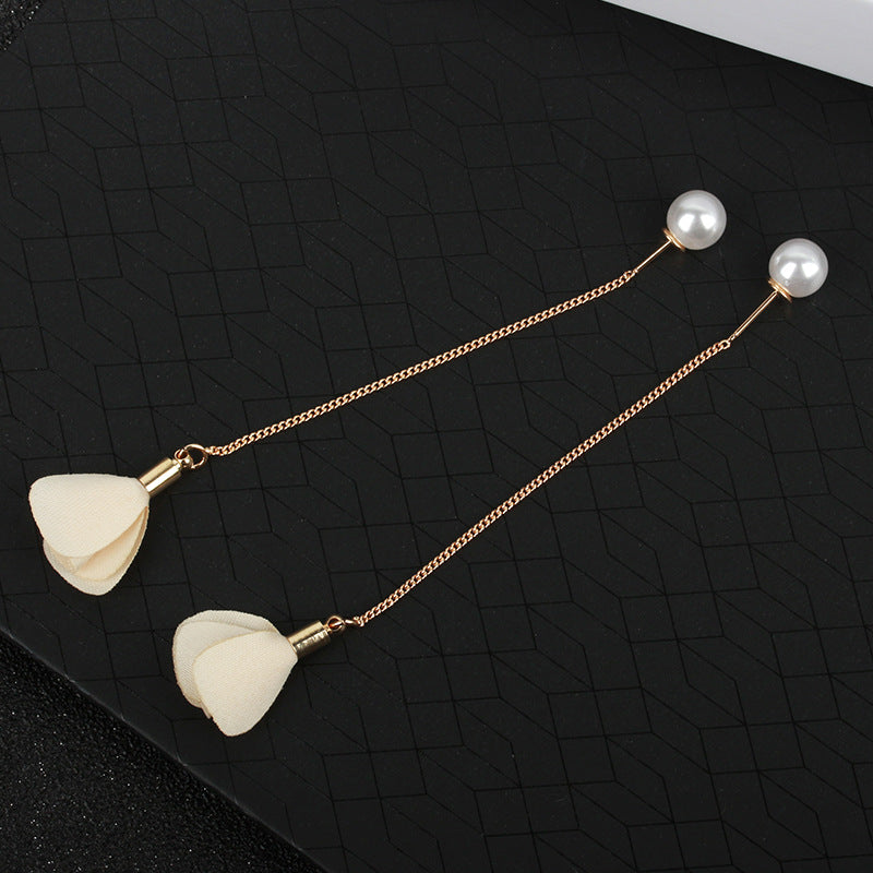 Simple Flower Earrings Temperament Long Style