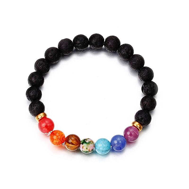 Colorful Volcanic Stone Bracelet