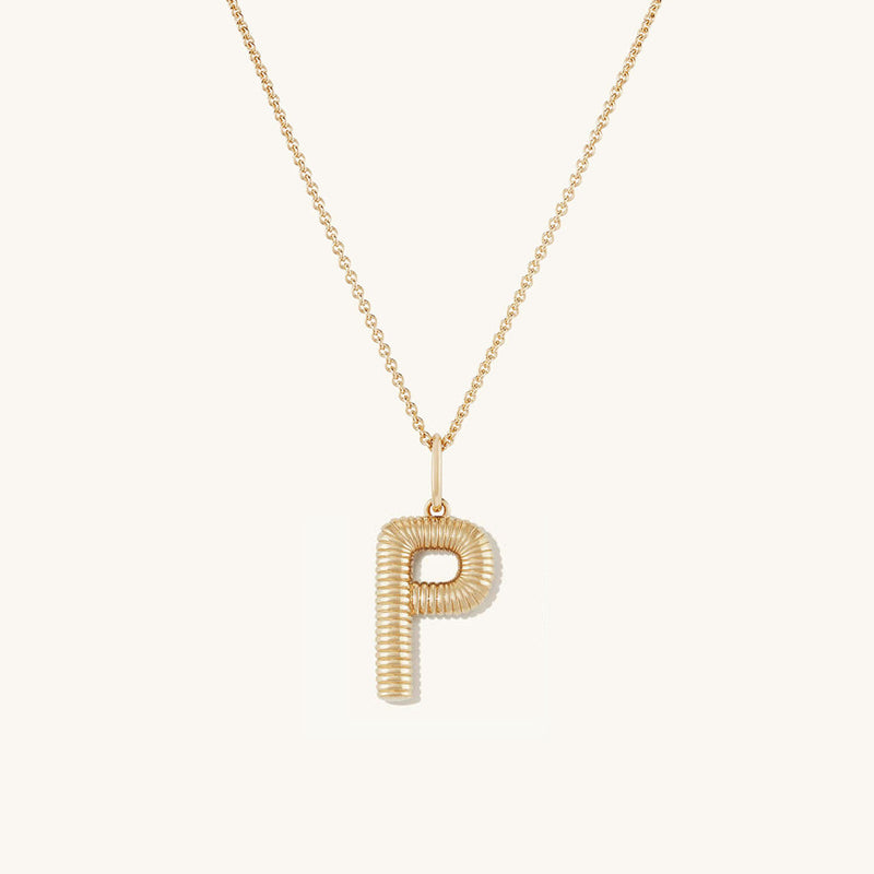 Personalized Simple Letter Necklace Fashion Creative Pattern Gold 26 Letter