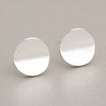 Fashion Glossy Round Stud Temperament Simple Art Earrings