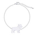 Cute Pug Pendant Stainless Steel Bracelet