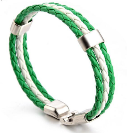 Flag Color Leather Bracelet PU Leather Bracelet