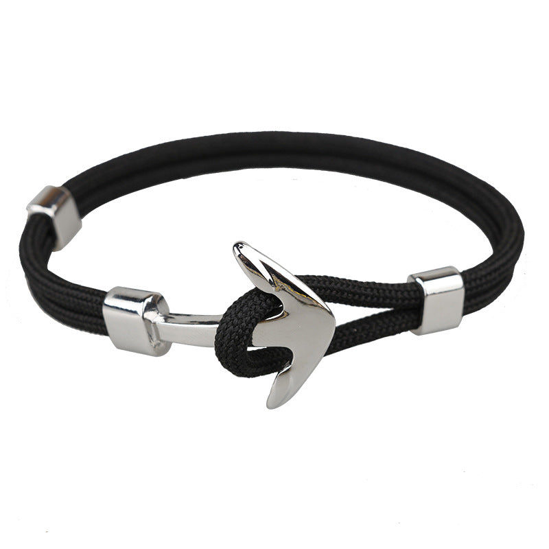 Boat Anchor Men's Bracelet Polyester Rope Bracelet