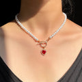 Exquisite Love Crystal Pendant Clavicle Chain