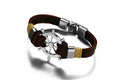 Men's Black Alloy Ship Helmsman Rope Bracelet