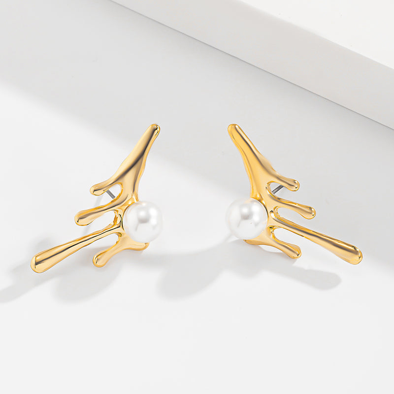 Geometric Design Simple Irregular Earrings