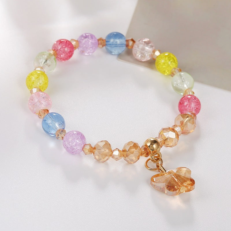 Korean Style Fashion Popping Crystal Small Daisy Bracelet