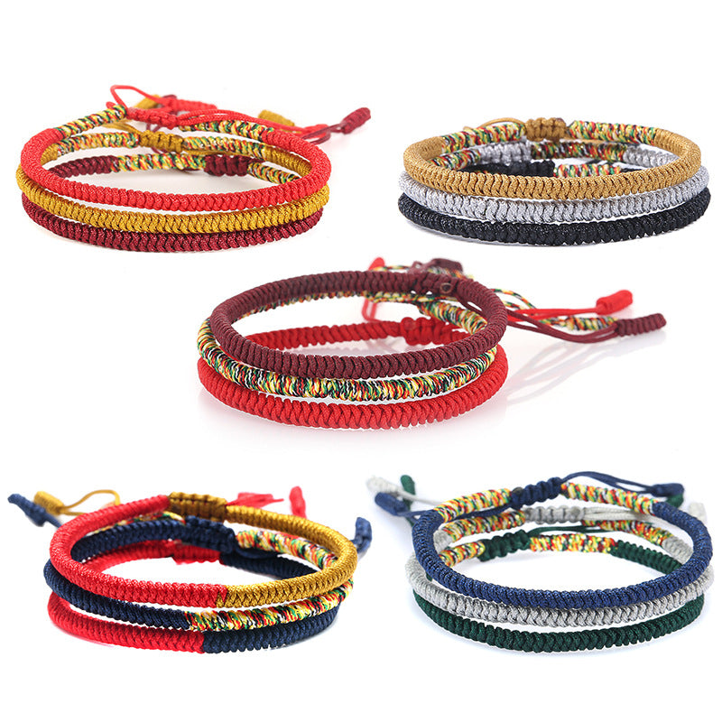 Literary Bracelet National Wind Year Red Hand Rope