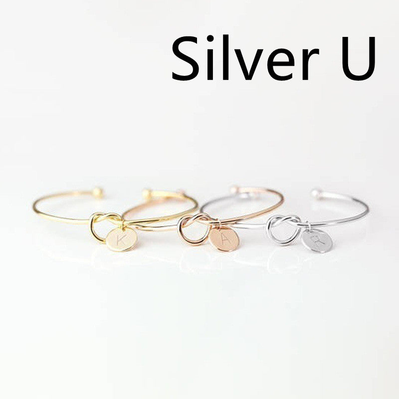 European And American Fashion Dead Knot Letter Bracelet
