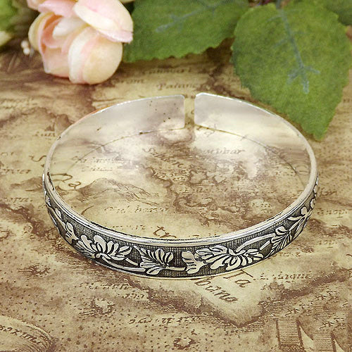 Tibet Nepal Ethnic Jewelry Tibetan Women's Miao Silver Bracelet