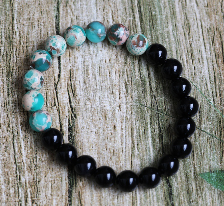 Yoga Energy Stone Obsidian Natural Black