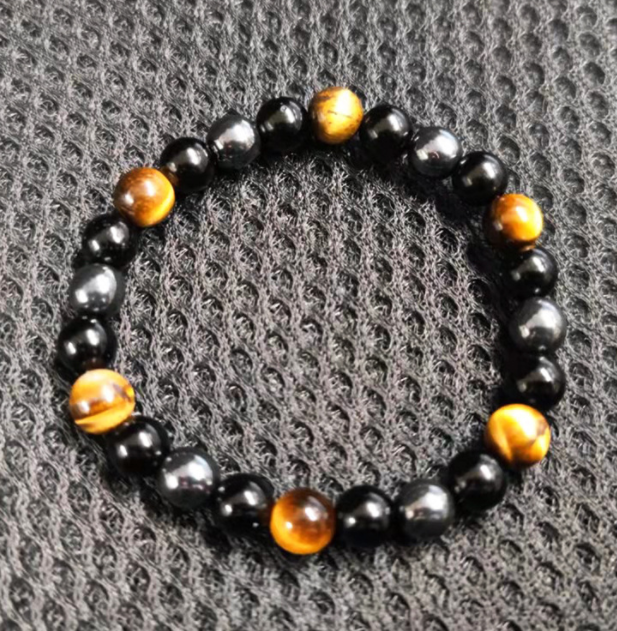 Black Obsidian Slimming Magnetic Anklet