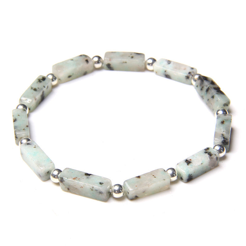 Natural Rectangular Bead Bracelet Female Shoushan Stone