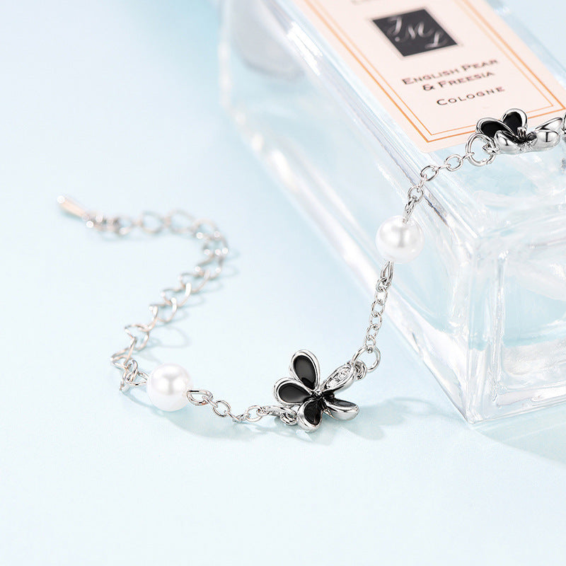 Popular Style Dripping Cute Flower Alloy Bracelet