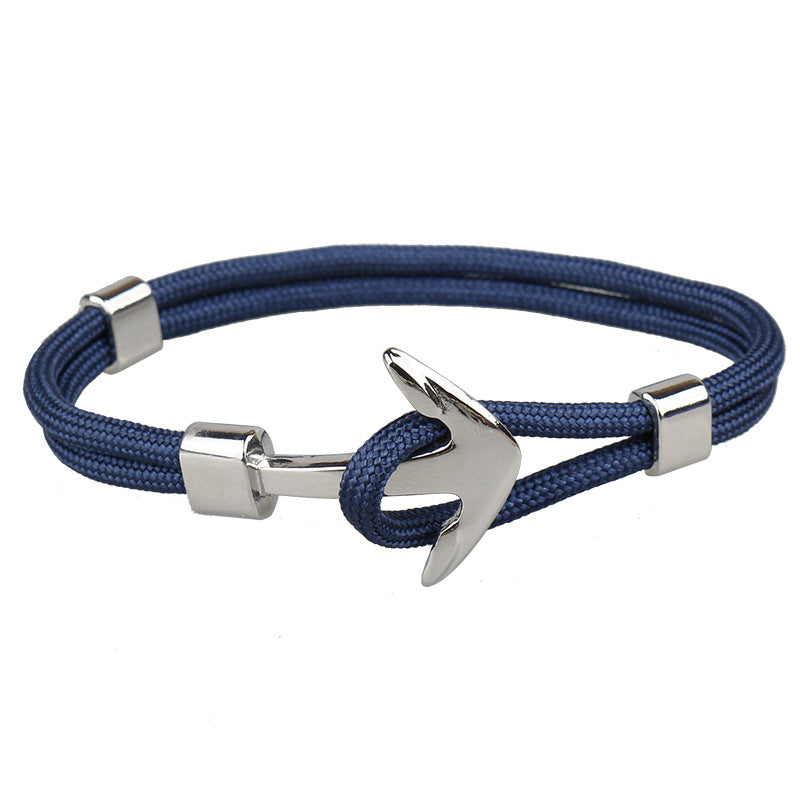 Boat Anchor Men's Bracelet Polyester Rope Bracelet