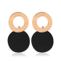 European And American Geometric Earrings Simple Three-dimensional