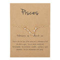 Women's Twelve Constellation Chain Bracelet In Paper Card