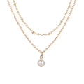 New Fashionable Artificial Pearl Double Layer Necklace For Women