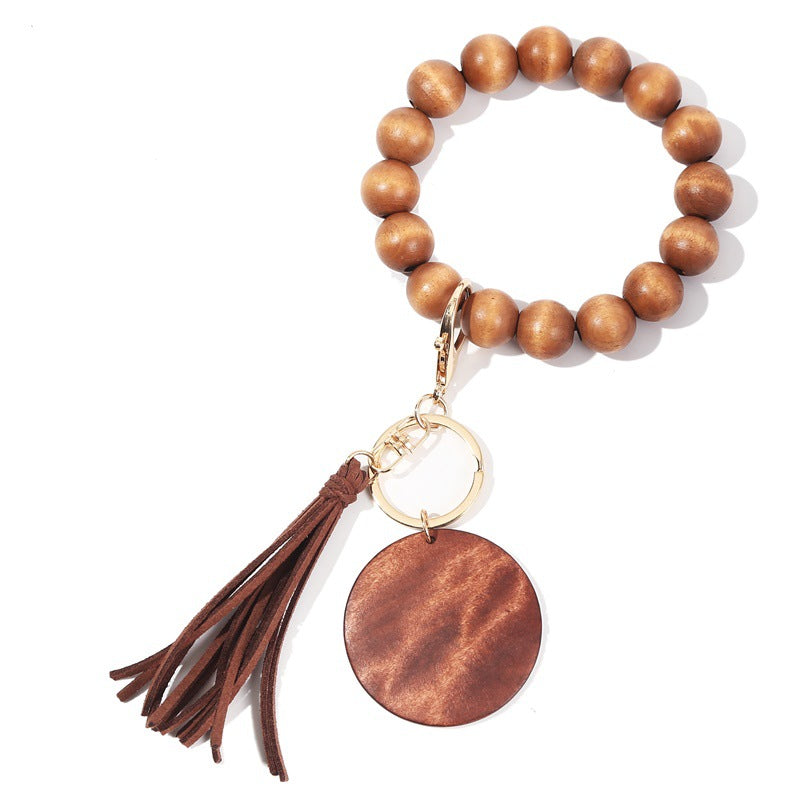 Korea Velvet Tassel Bracelet Keychain DIY