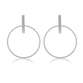 Simple Temperament Big Circle Female Earrings