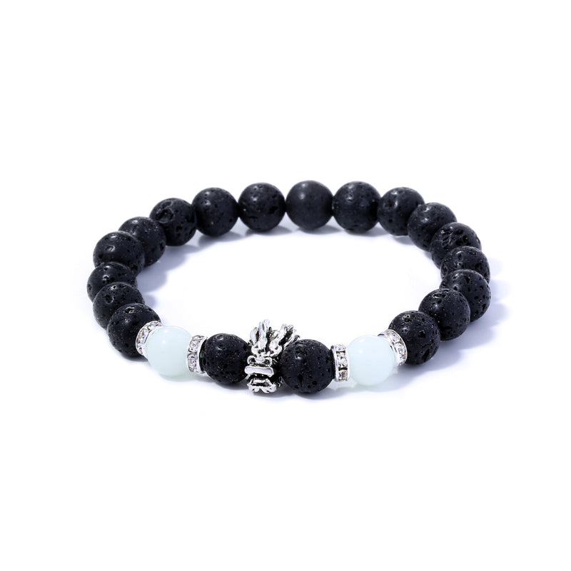 Volcanic Stone Luminous Bead Bracelet