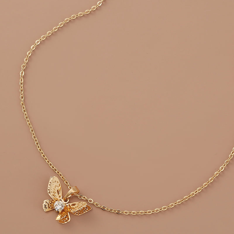 Butterfly Zircon Necklace