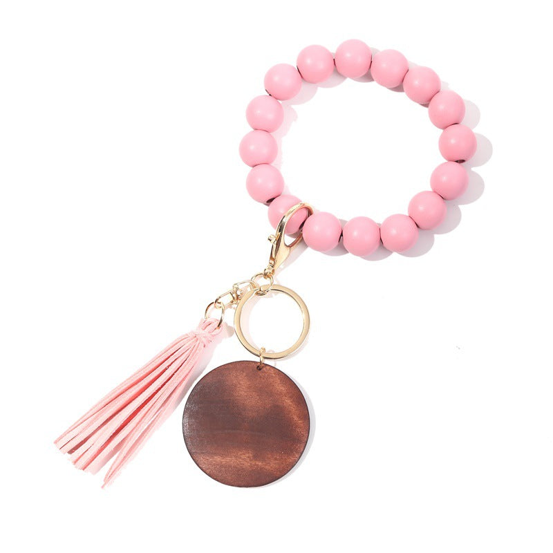 Korea Velvet Tassel Bracelet Keychain DIY
