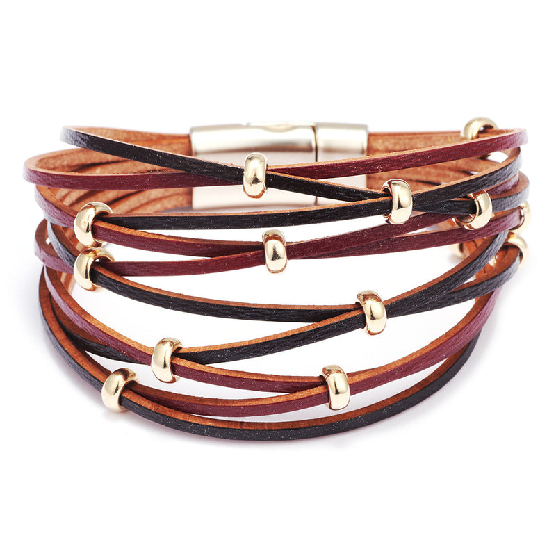 Multi-Layer Braided Leather Bracelet