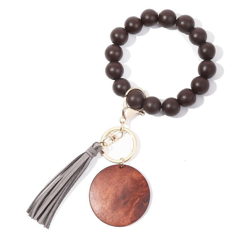 Korea Velvet Tassel Bracelet Keychain DIY