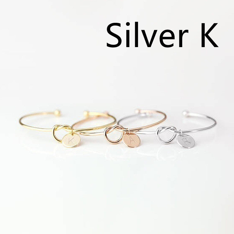 European And American Fashion Dead Knot Letter Bracelet