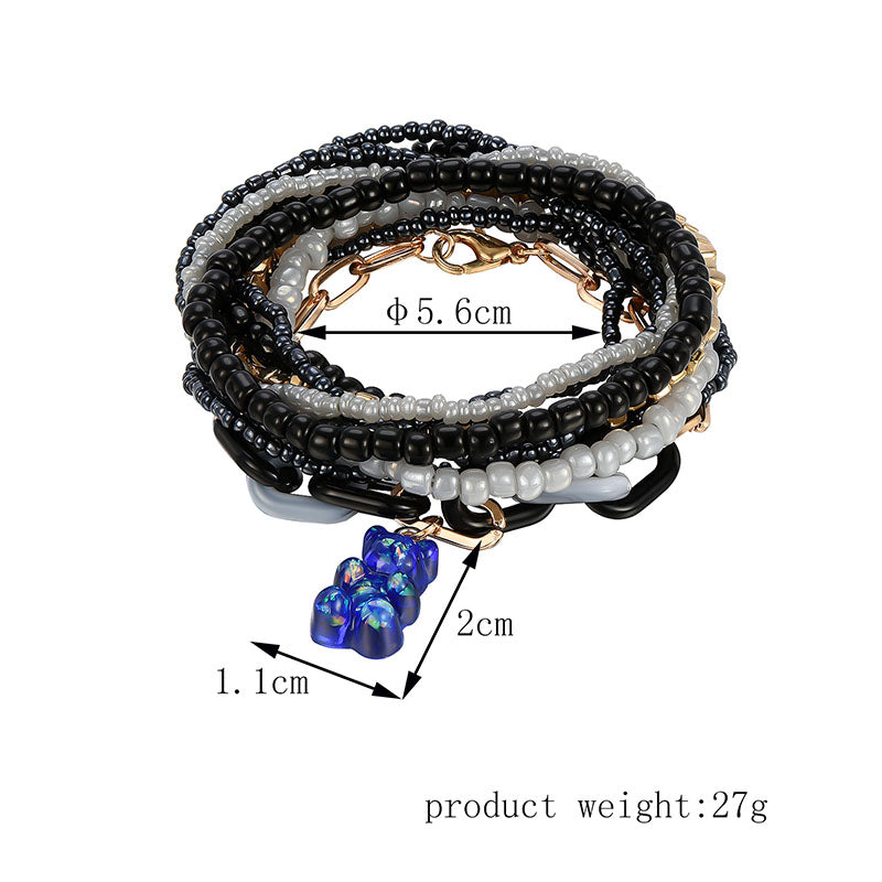 Personalized Solid Color Dual-use Short Bracelet