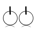 Simple Temperament Big Circle Female Earrings